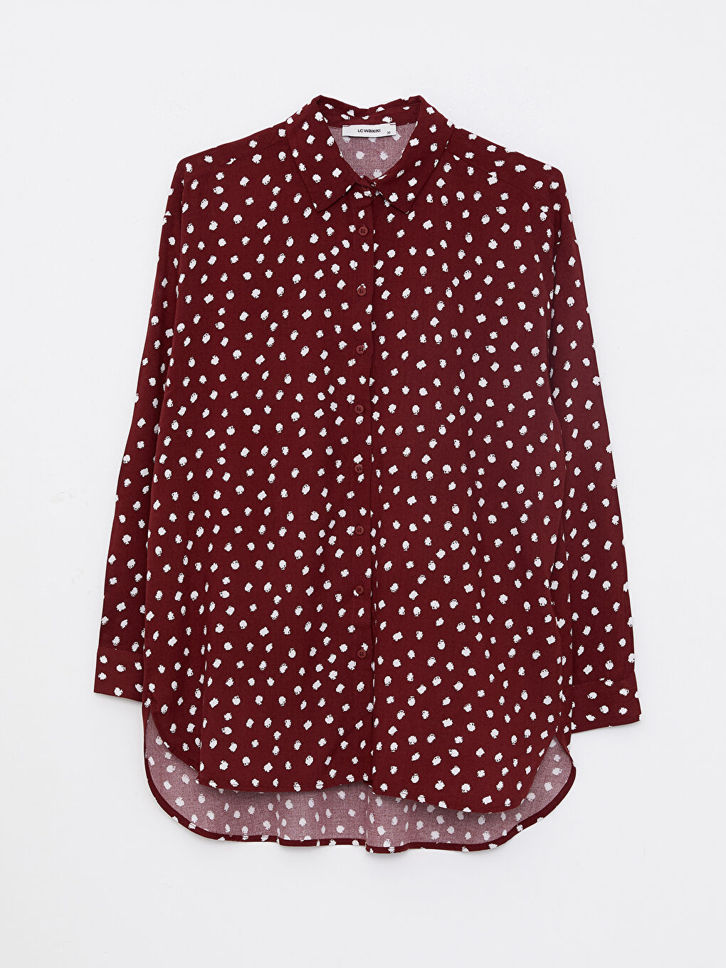 LCW ECO Patterned Long Sleeve Viscose Women's Shirt -W2I171Z8-LQV