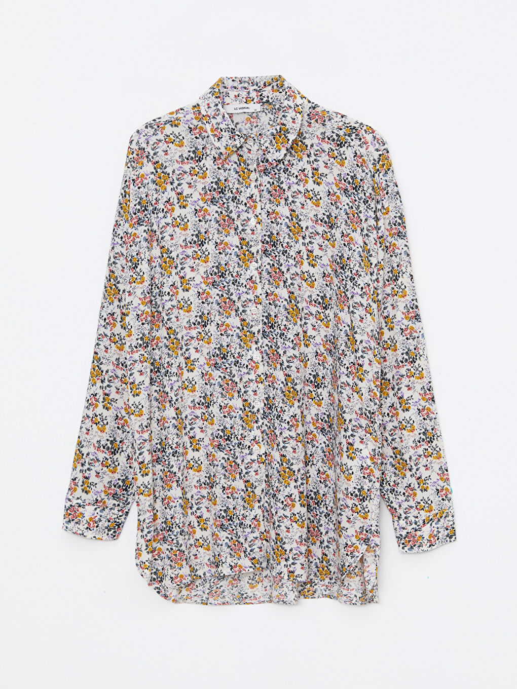 LCW ECO Patterned Long Sleeve Viscose Women's Shirt -W2I171Z8-LU7