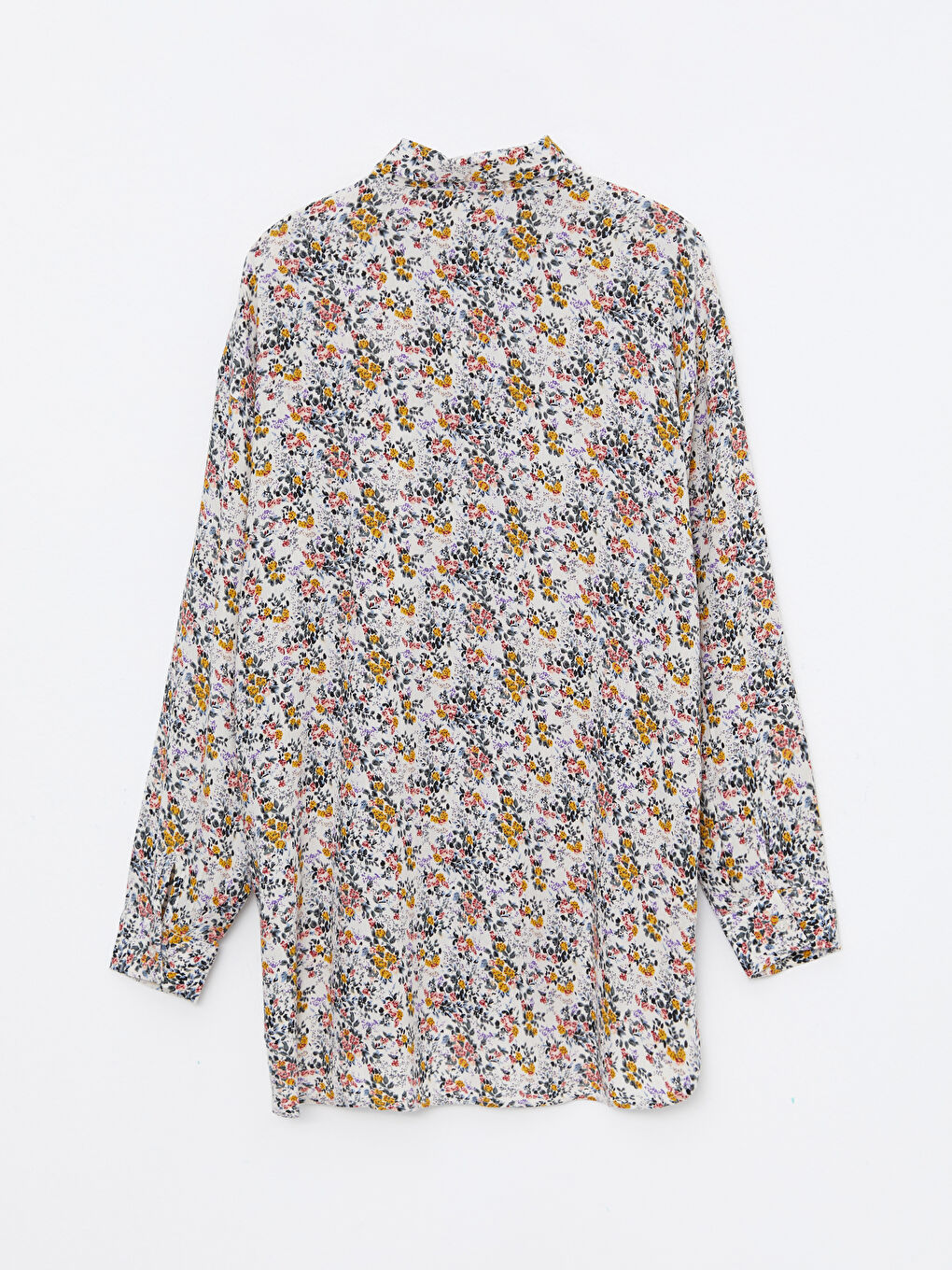 LCW ECO Patterned Long Sleeve Viscose Women's Shirt -W2I171Z8-LU7