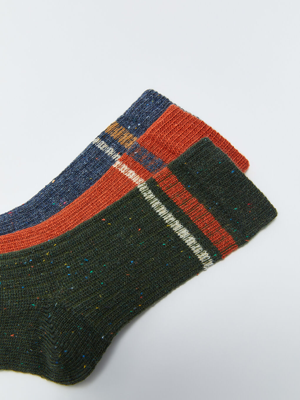 Karışık Çizgili Erkek Çocuk Soket Çorap 3'lü-2