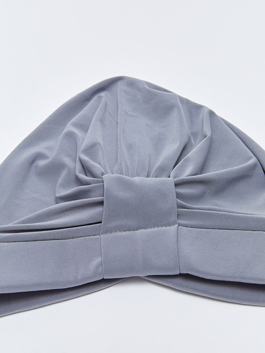 Gri Kadın Düz Büzgülü Havuz Bonesi-2