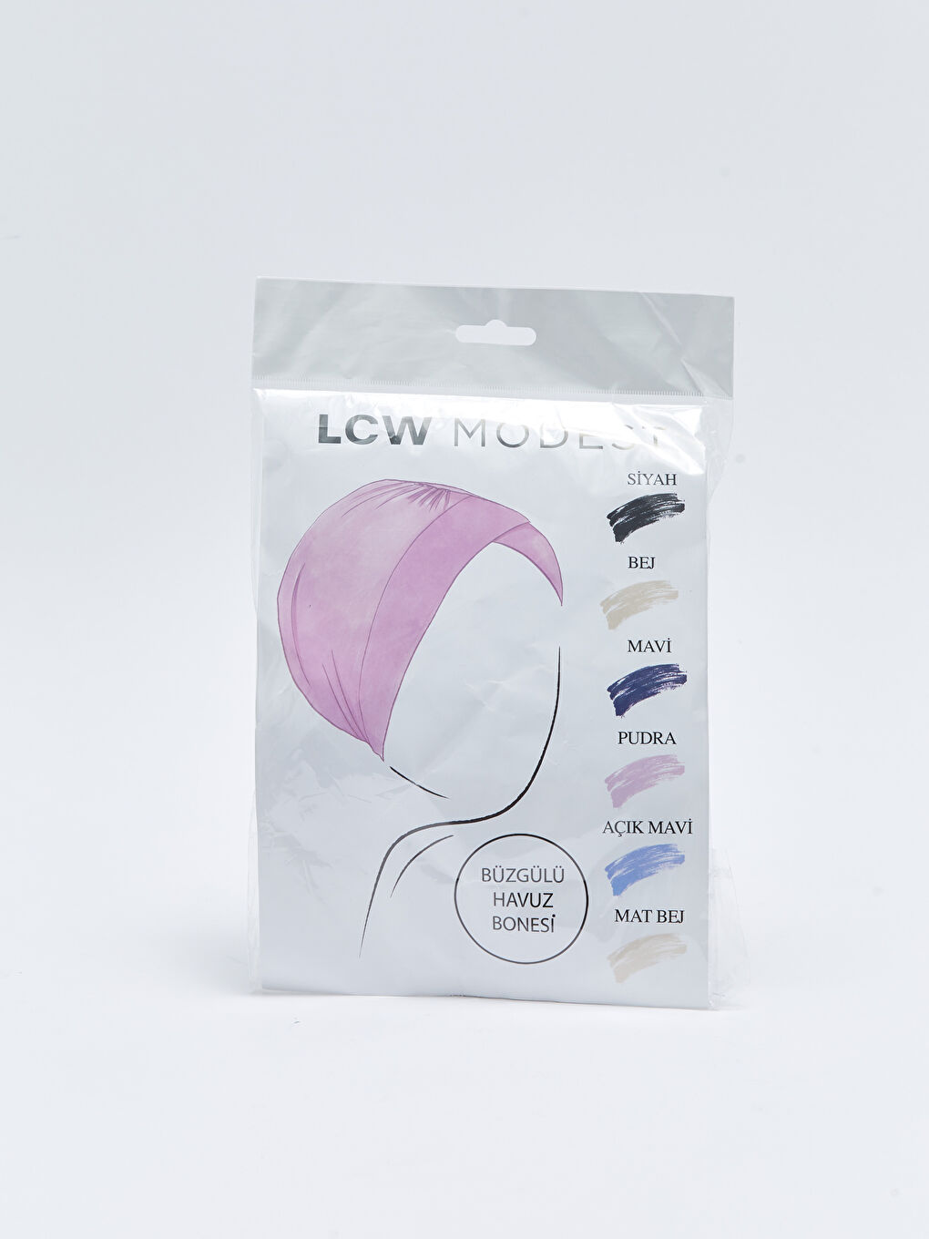 Siyah Kadın Düz Büzgülü Havuz Bonesi-3