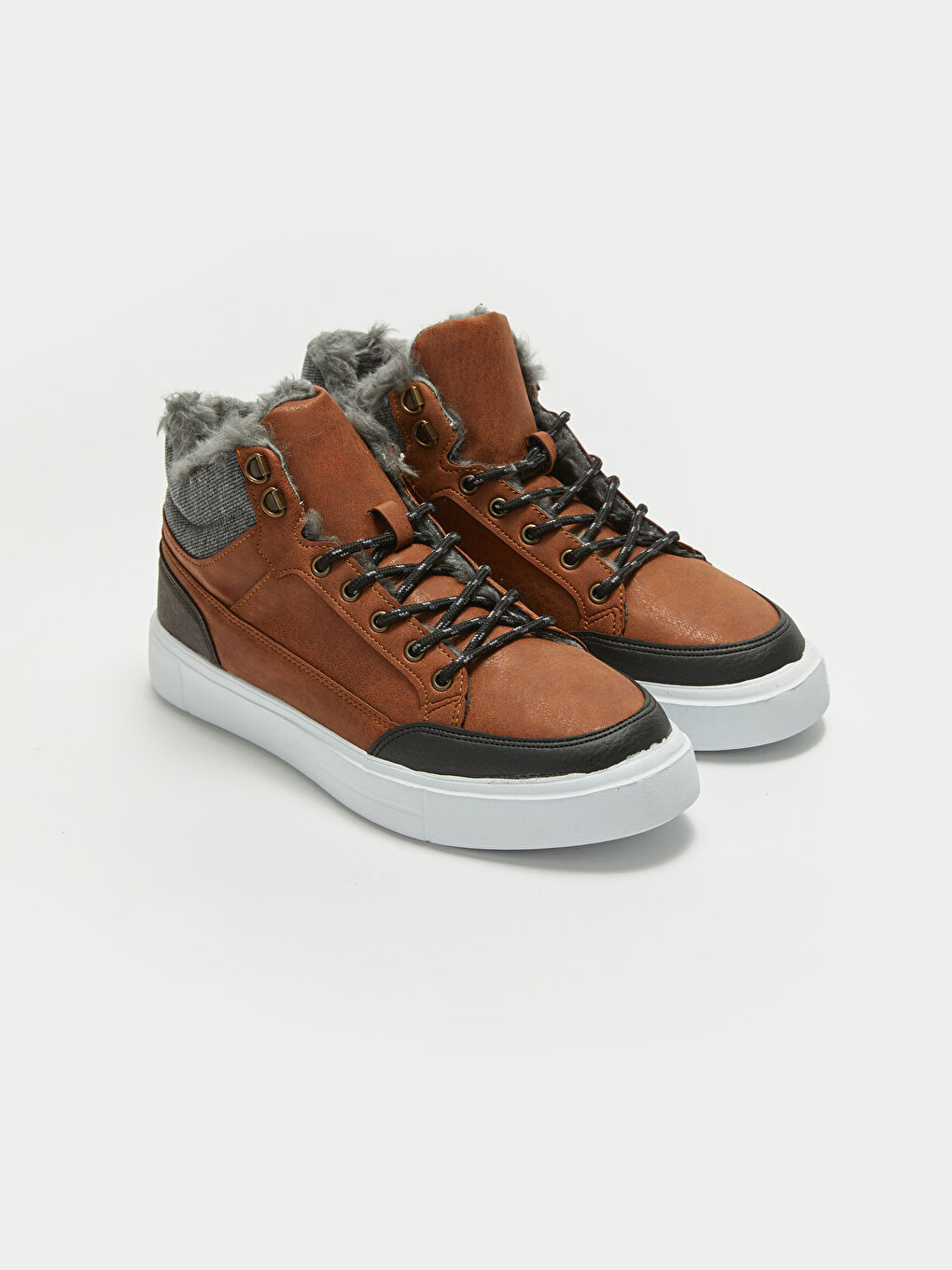 Kahverengi Bağcıklı Bilek Boy Erkek Spor Ayakkabı