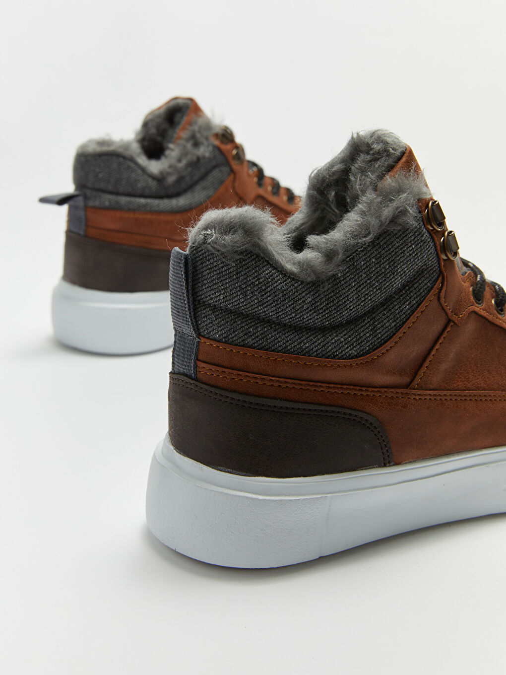 Kahverengi Bağcıklı Bilek Boy Erkek Spor Ayakkabı-4