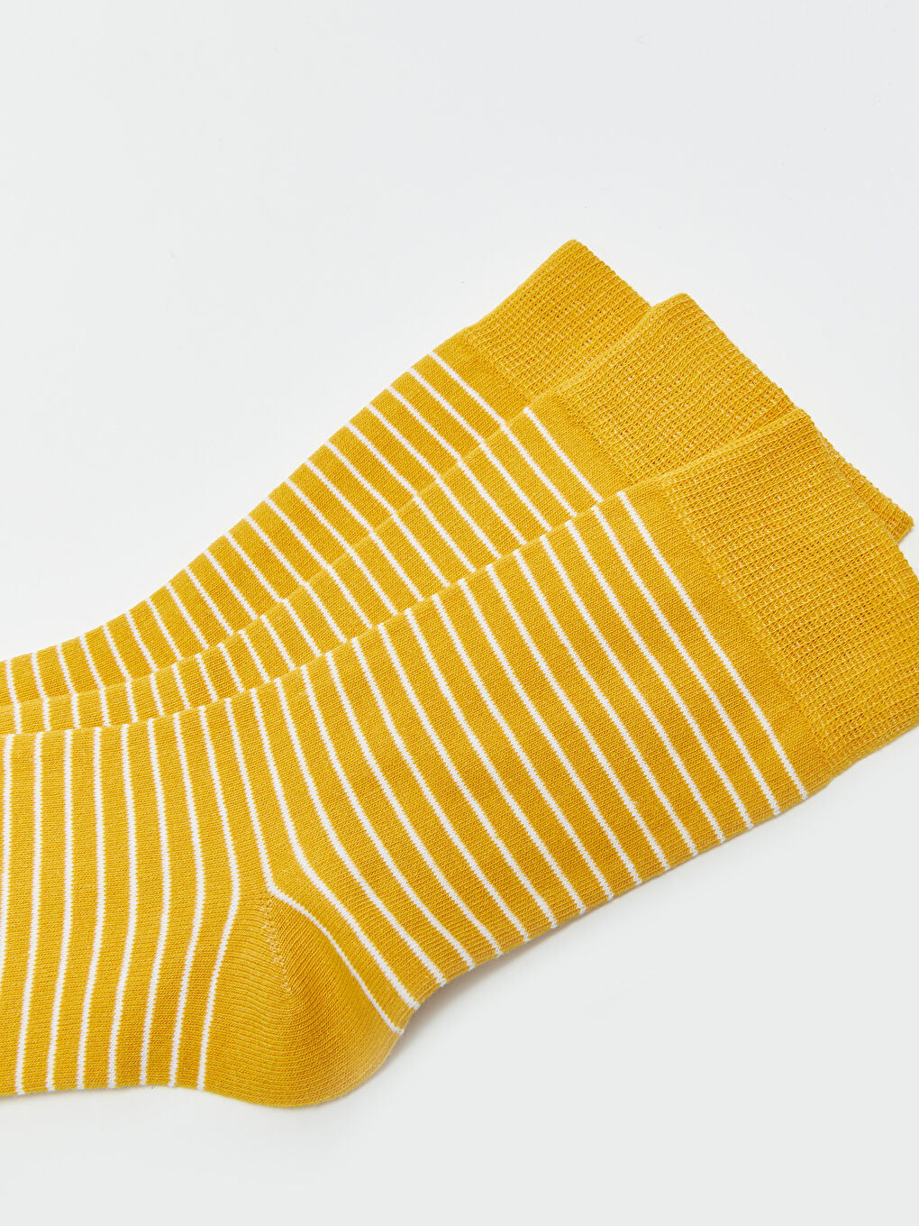 Sarı Çizgili Erkek Soket Çorap 3'lü-2