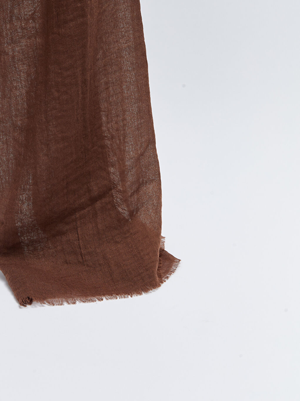Kahverengi Kadın Düz  Şal