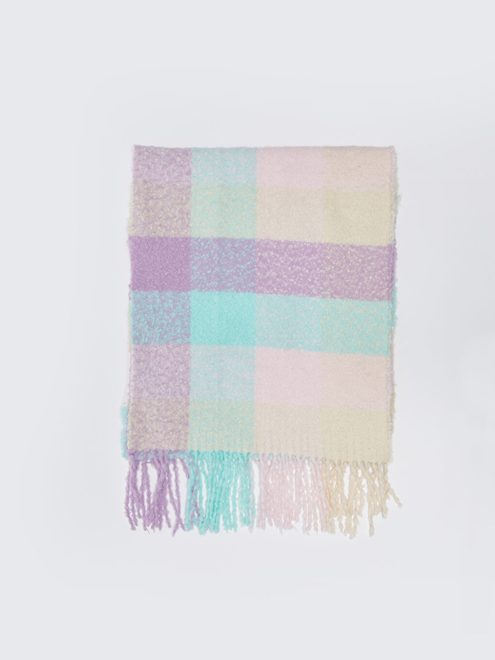 LCW ACCESSORIES Fringed Plaid Patterned Women's Scarf -W2I417Z8-LNQ