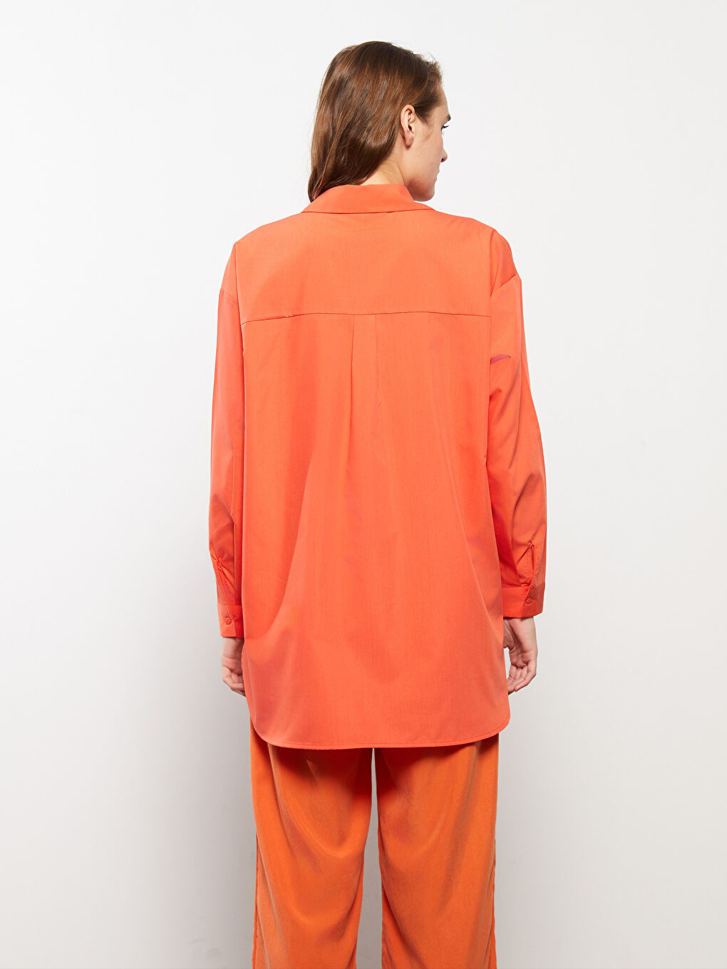 Jednostavna ženska košulja dugih rukava-4