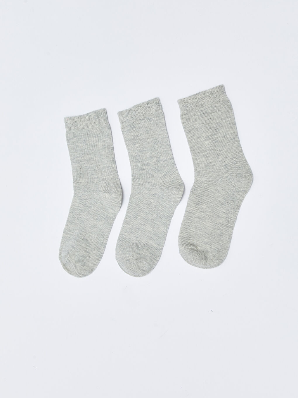 Gri Basic Erkek Çocuk Soket Çorap 3'lü-1