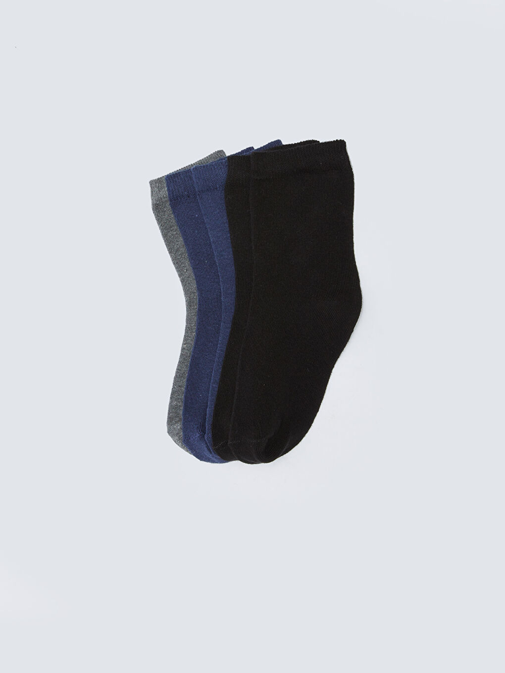 Siyah Basic Erkek Çocuk Soket Çorap 5'li