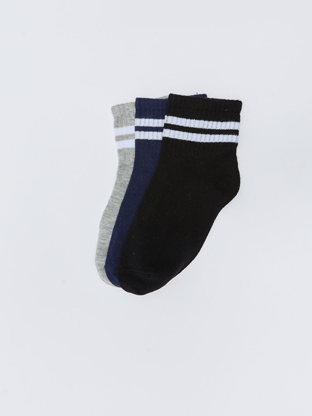Striped Boys' Ankle Socks 3-Pack-1