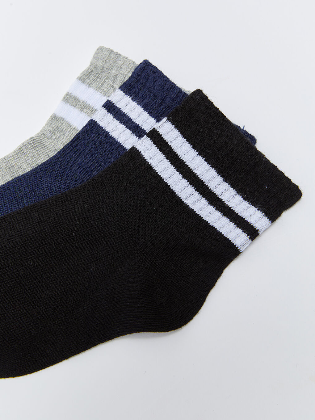Striped Boys' Ankle Socks 3-Pack-2