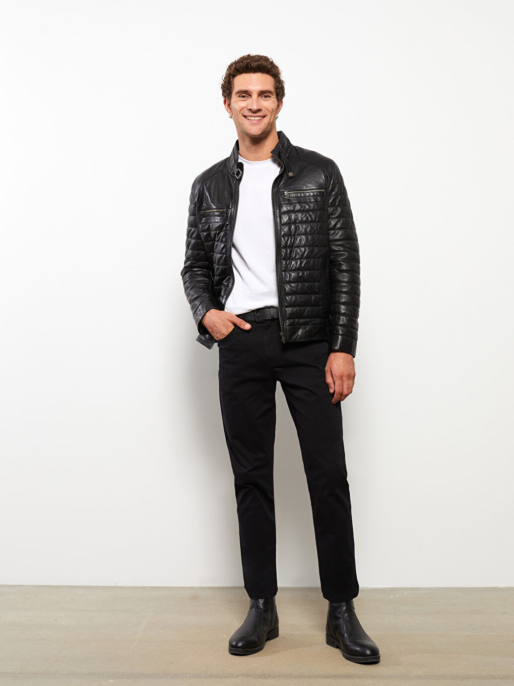 Slim Fit Twill Men's Trousers