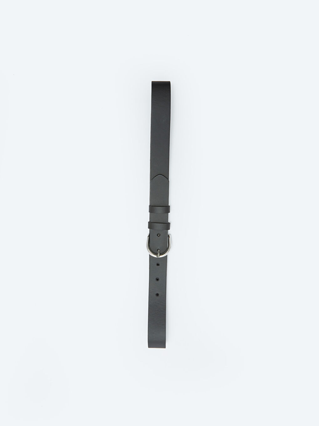 Siyah Deri Görünümlü Kadın Kemer-1