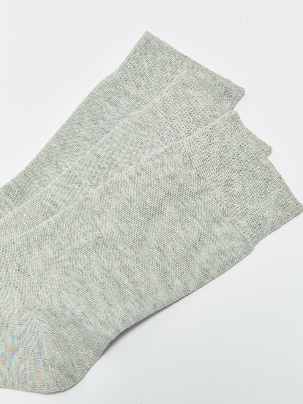 Gri Çizgili Erkek Soket Çorap 3'lü-2