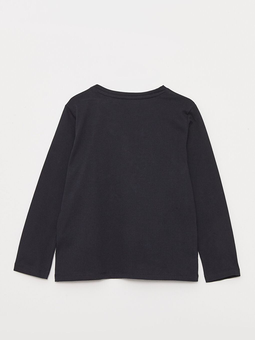 Crew Neck Printed Long Sleeve Boys' T-Shirt-1