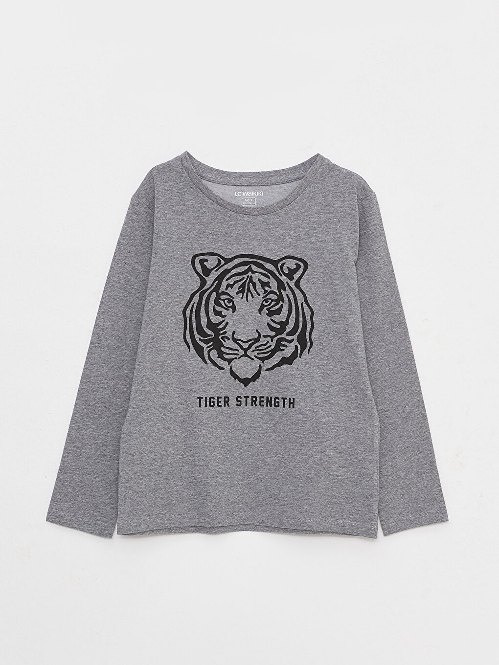 Crew Neck Printed Long Sleeve Boys' T-Shirt