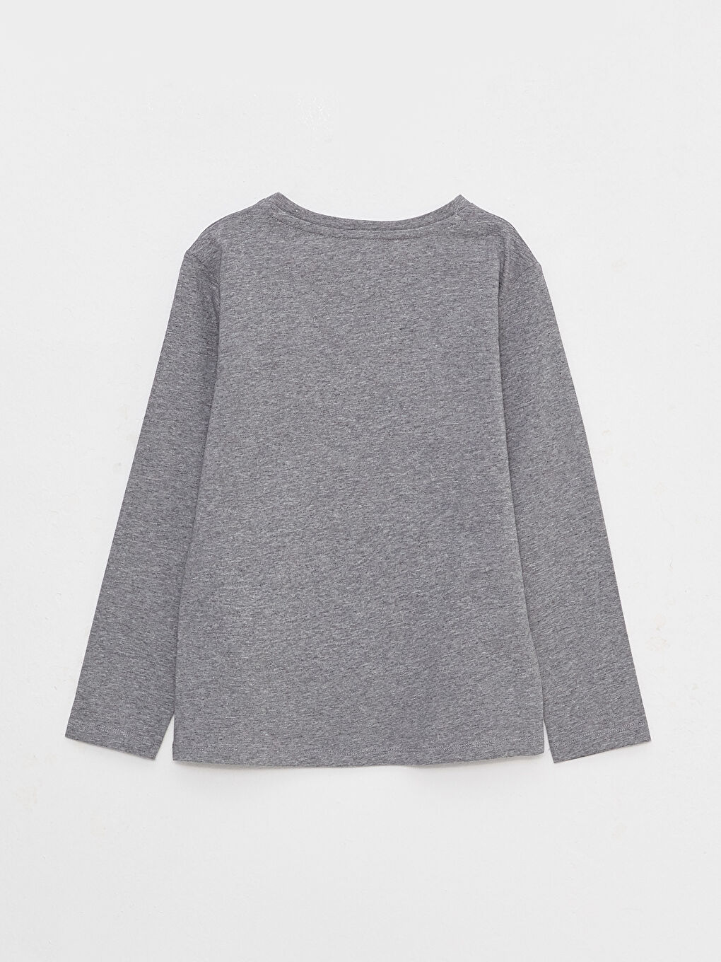 Crew Neck Printed Long Sleeve Boys' T-Shirt-1