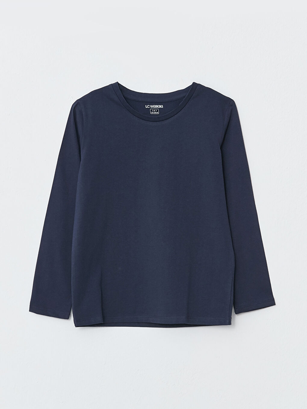 Crew Neck Basic Long Sleeve Boys' T-Shirt