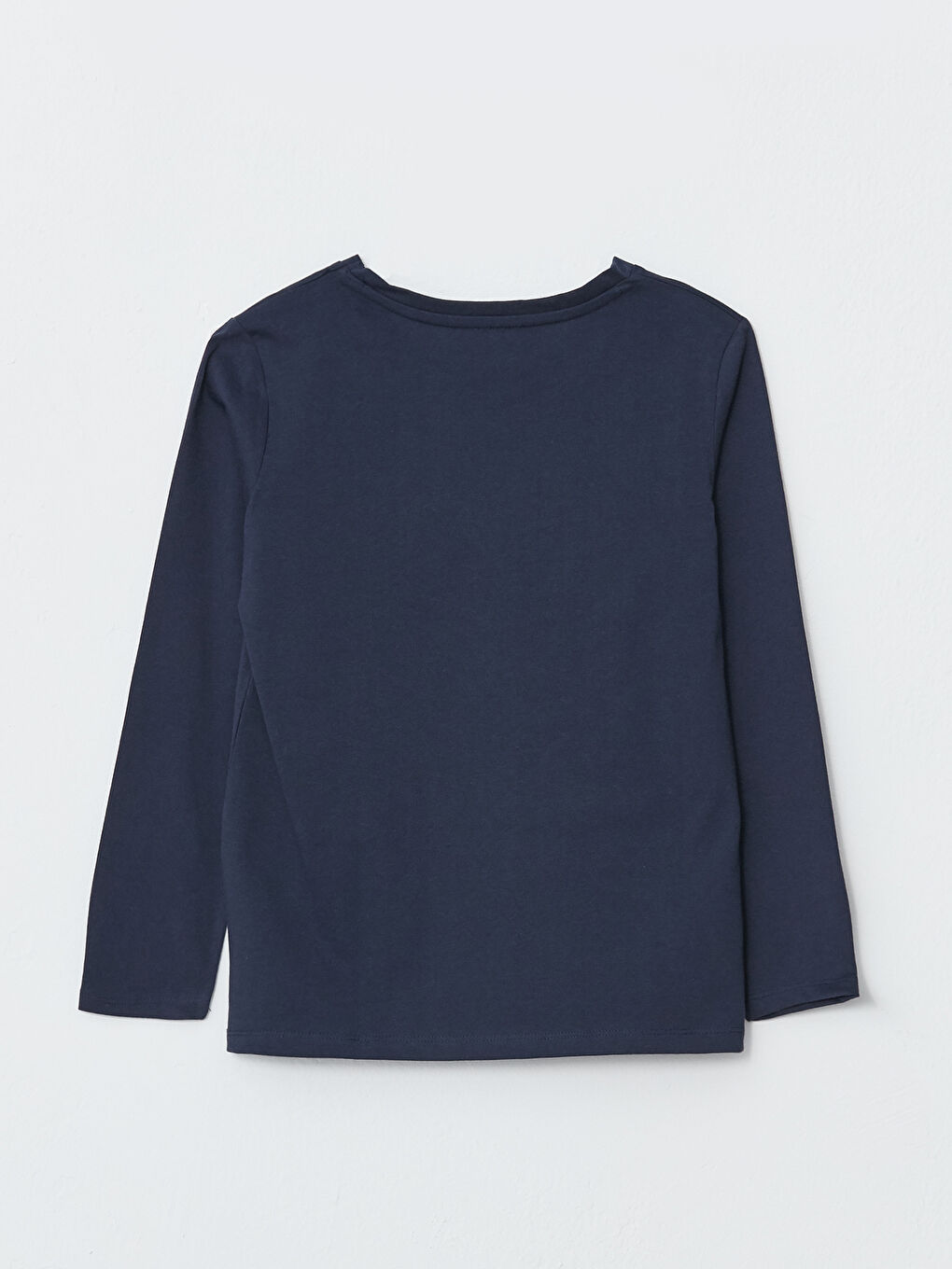 Crew Neck Basic Long Sleeve Boys' T-Shirt-1