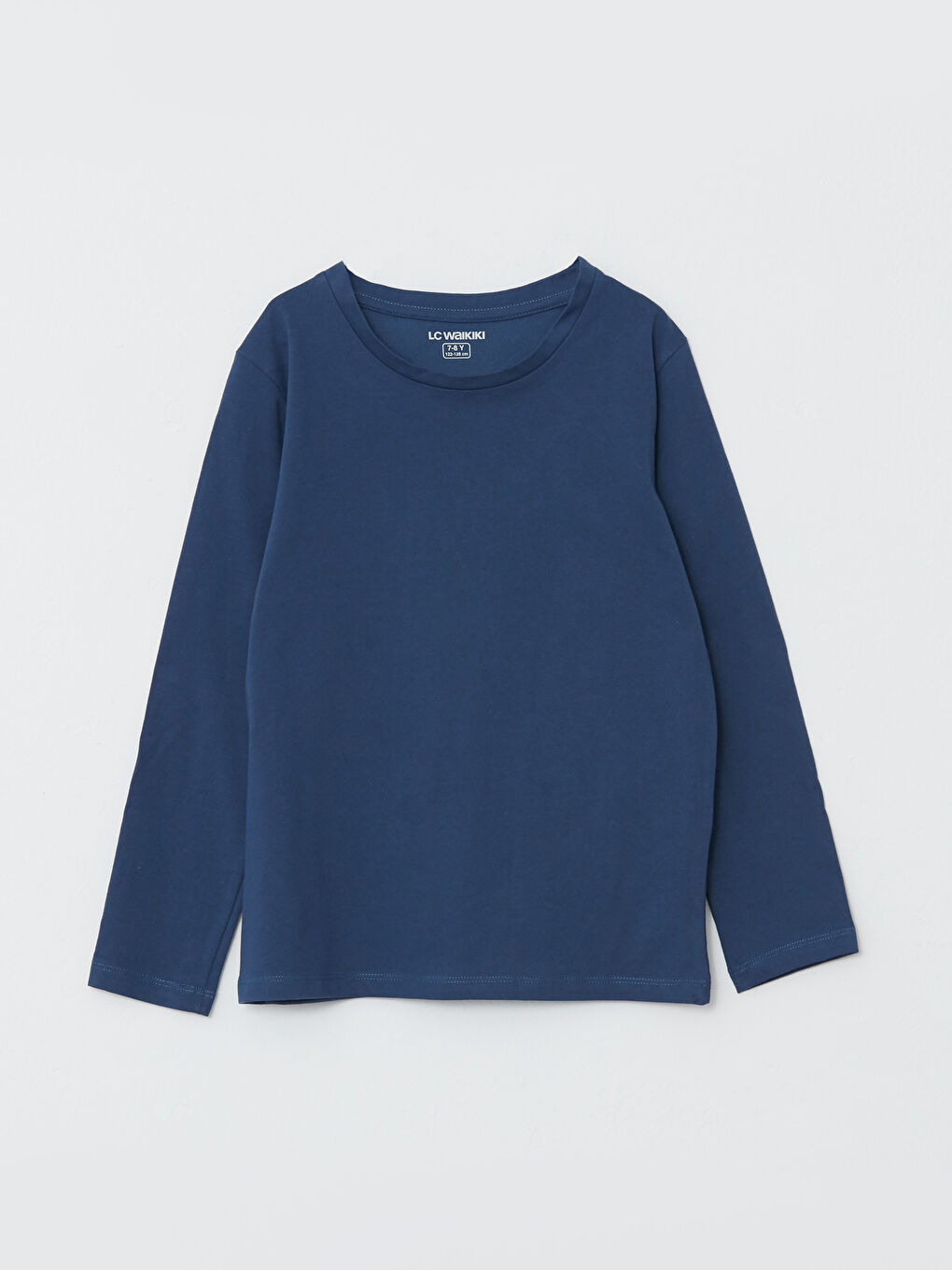 Crew Neck Basic Long Sleeve Boys' T-Shirt