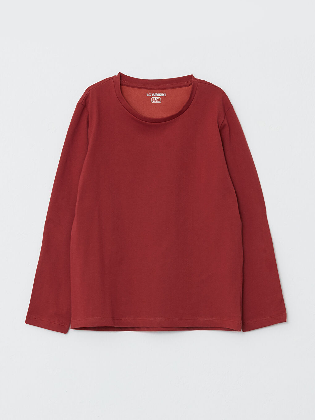 Crew Neck Basic Long Sleeve Boys' T-Shirt