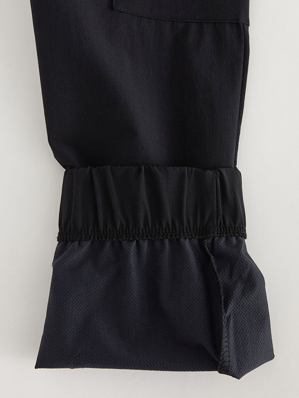 Siyah Beli Lastikli Reflektör Baskılı Kadın Outdoor Pantolon-5