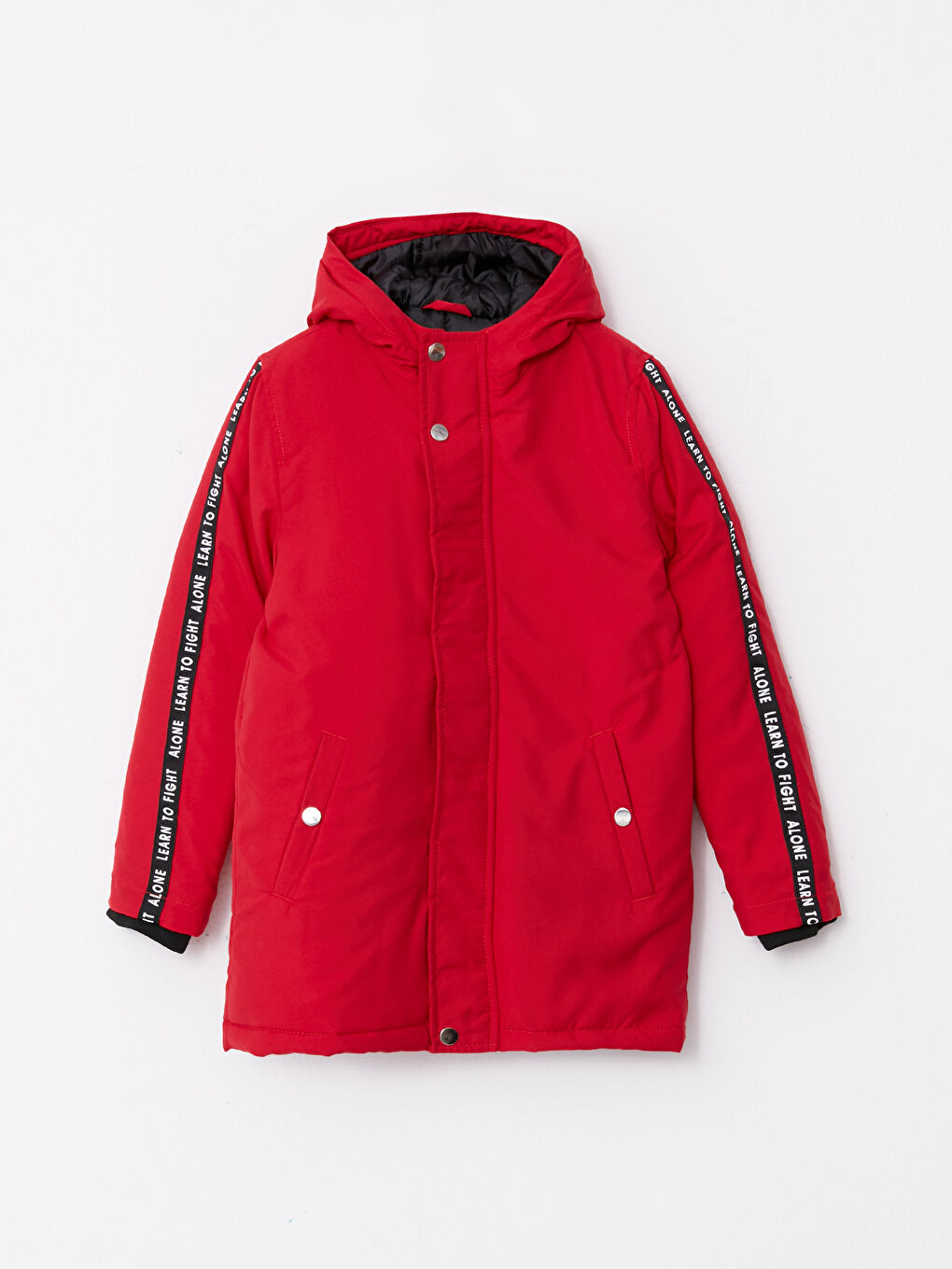 Hooded Printed Boy Coat