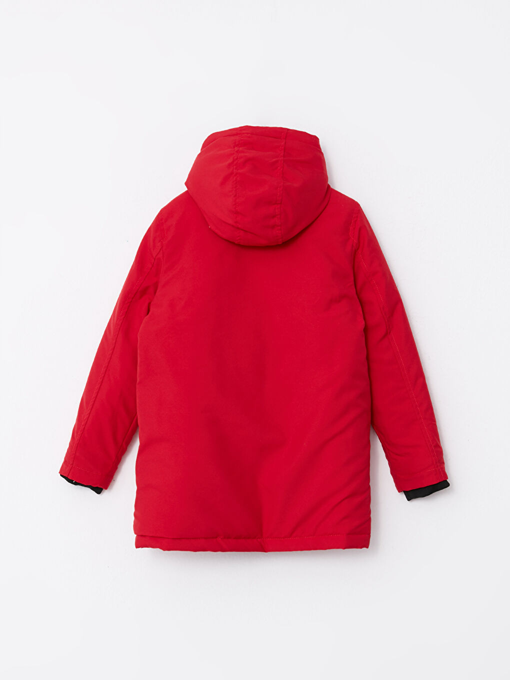 Hooded Printed Boy Coat-1
