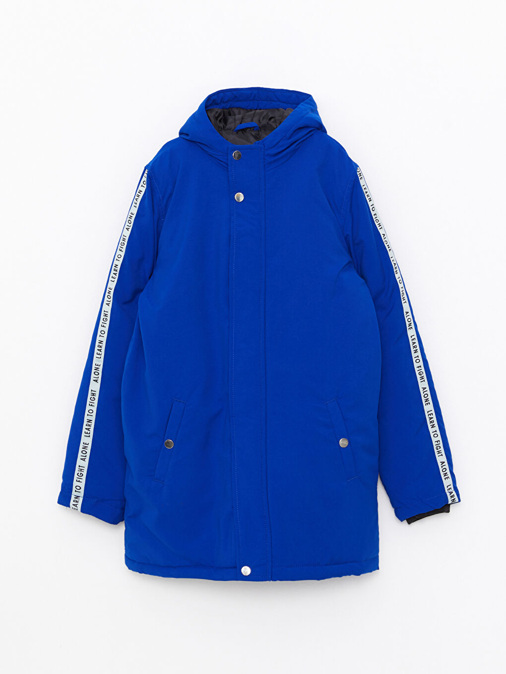 Hooded Printed Boy Coat