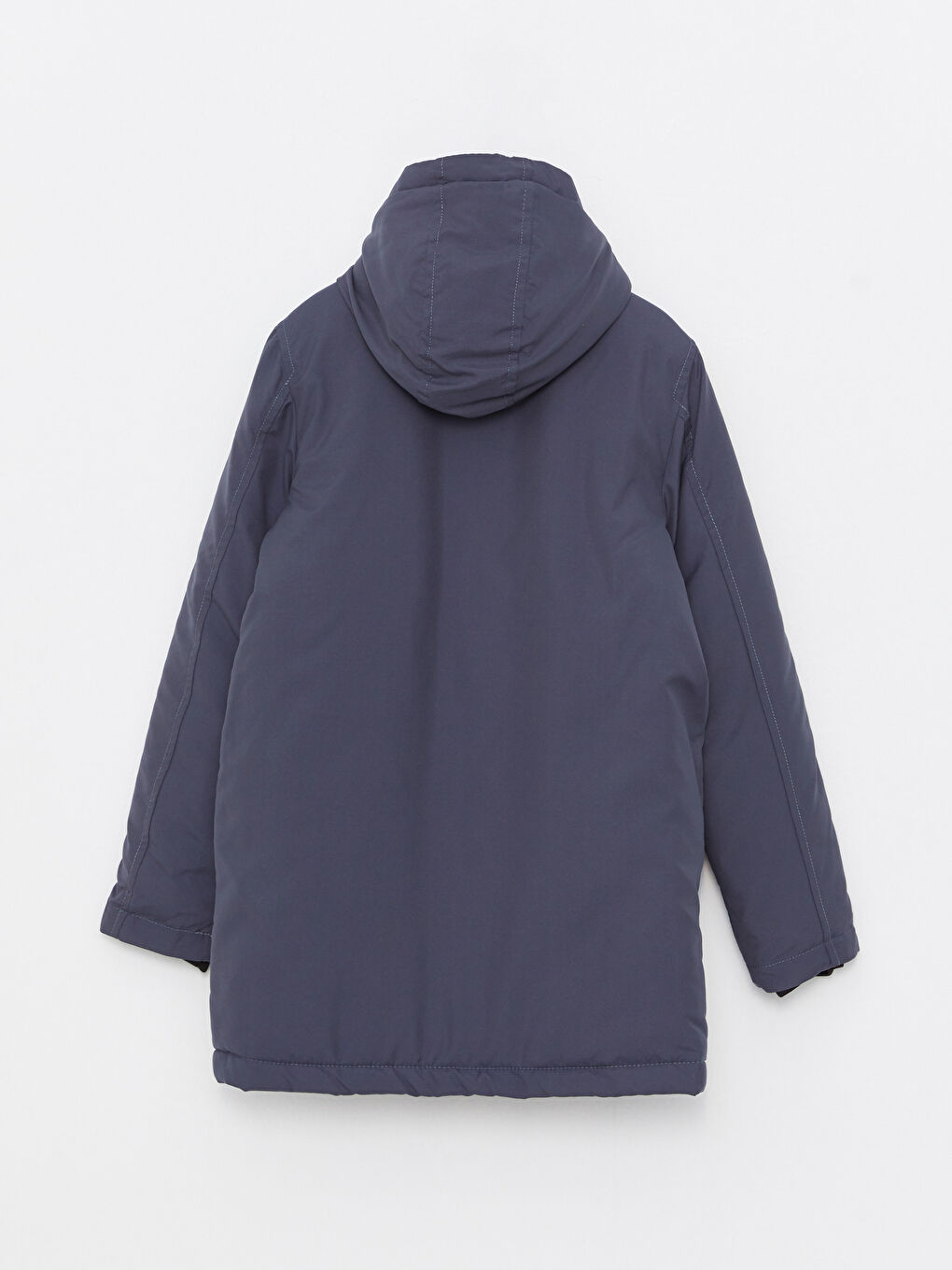 Hooded Printed Boy Coat-6