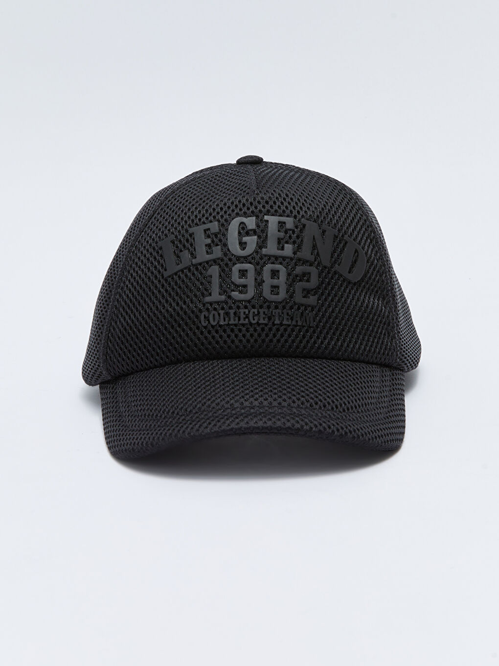 Siyah Yazı Baskılı Erkek Kep Şapka