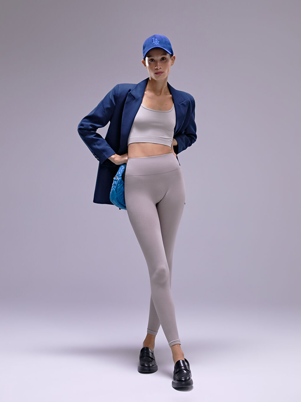 Kahverengi Toparlayıcı Seamless Kadın Tayt