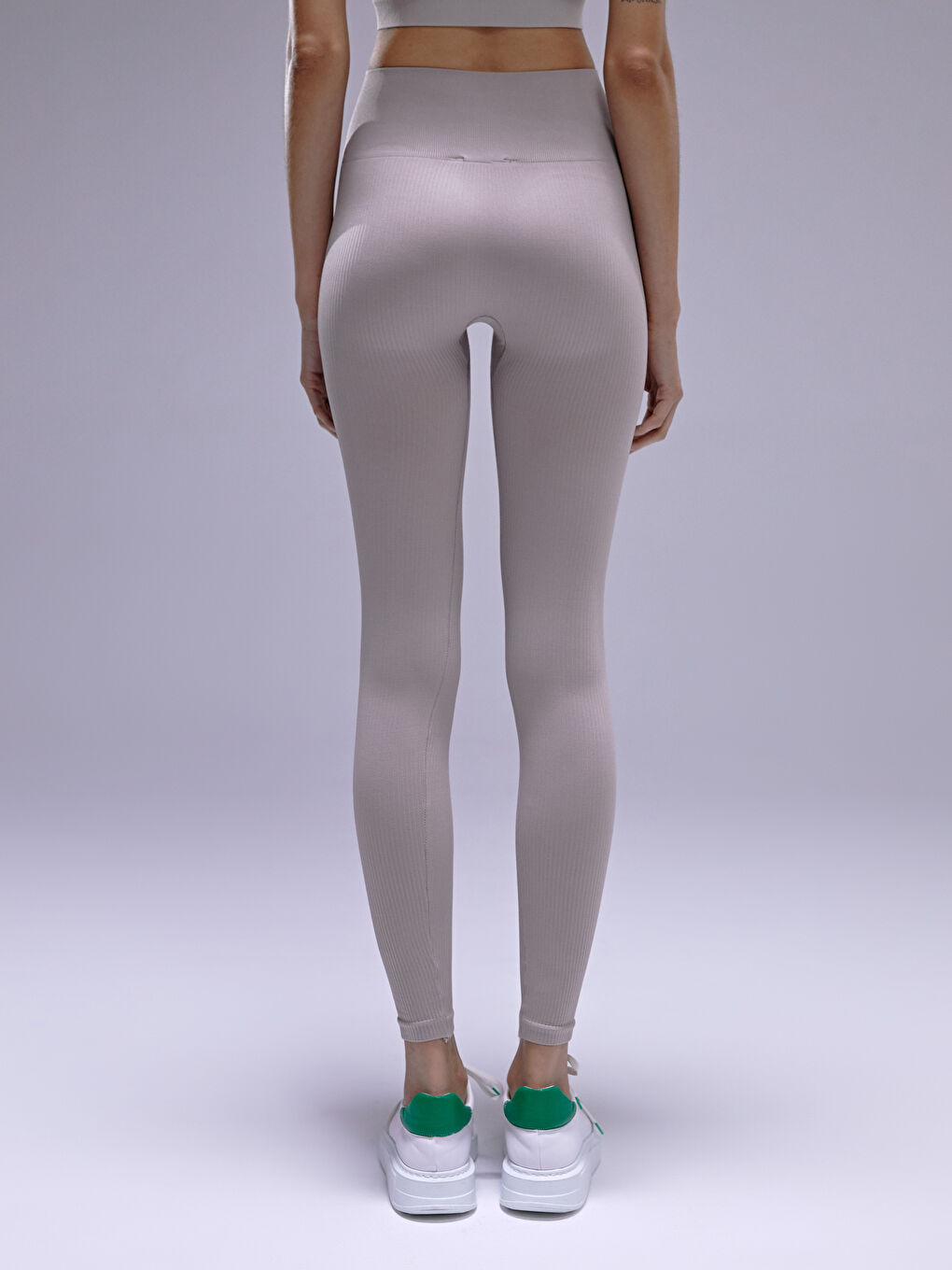 Kahverengi Toparlayıcı Seamless Kadın Tayt-4