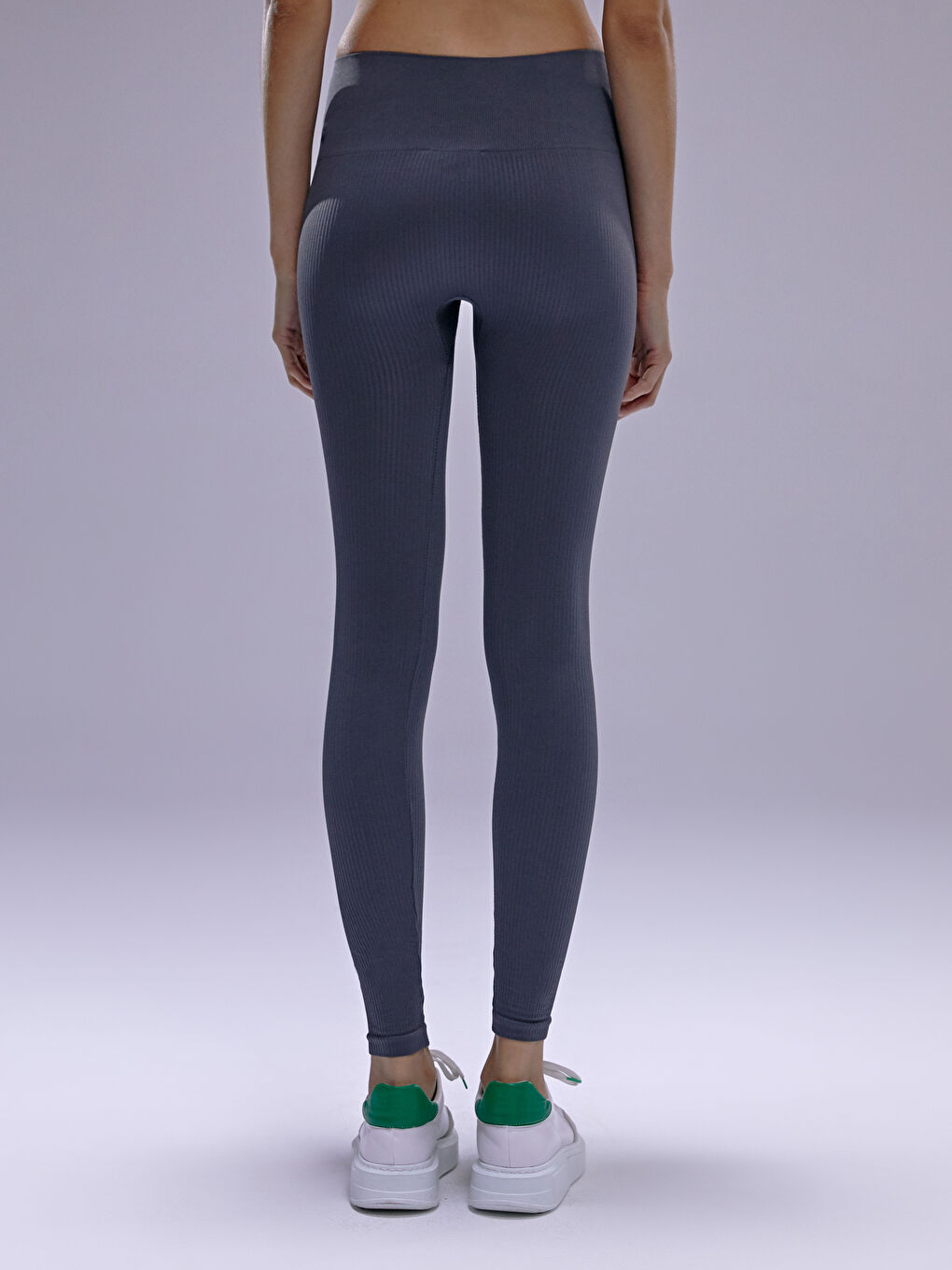 Antrasit Toparlayıcı Seamless Kadın Tayt-7