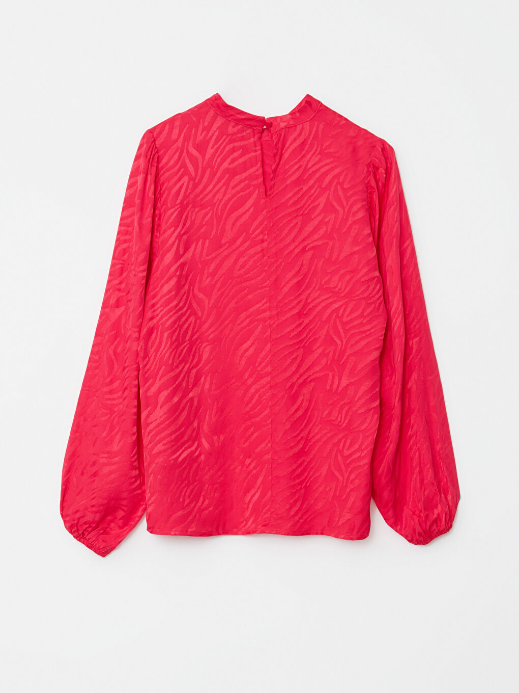 LCWAIKIKI Classic High Collar Patterned Long Sleeve Viscose Women's Blouse -W2I733Z8-SWX