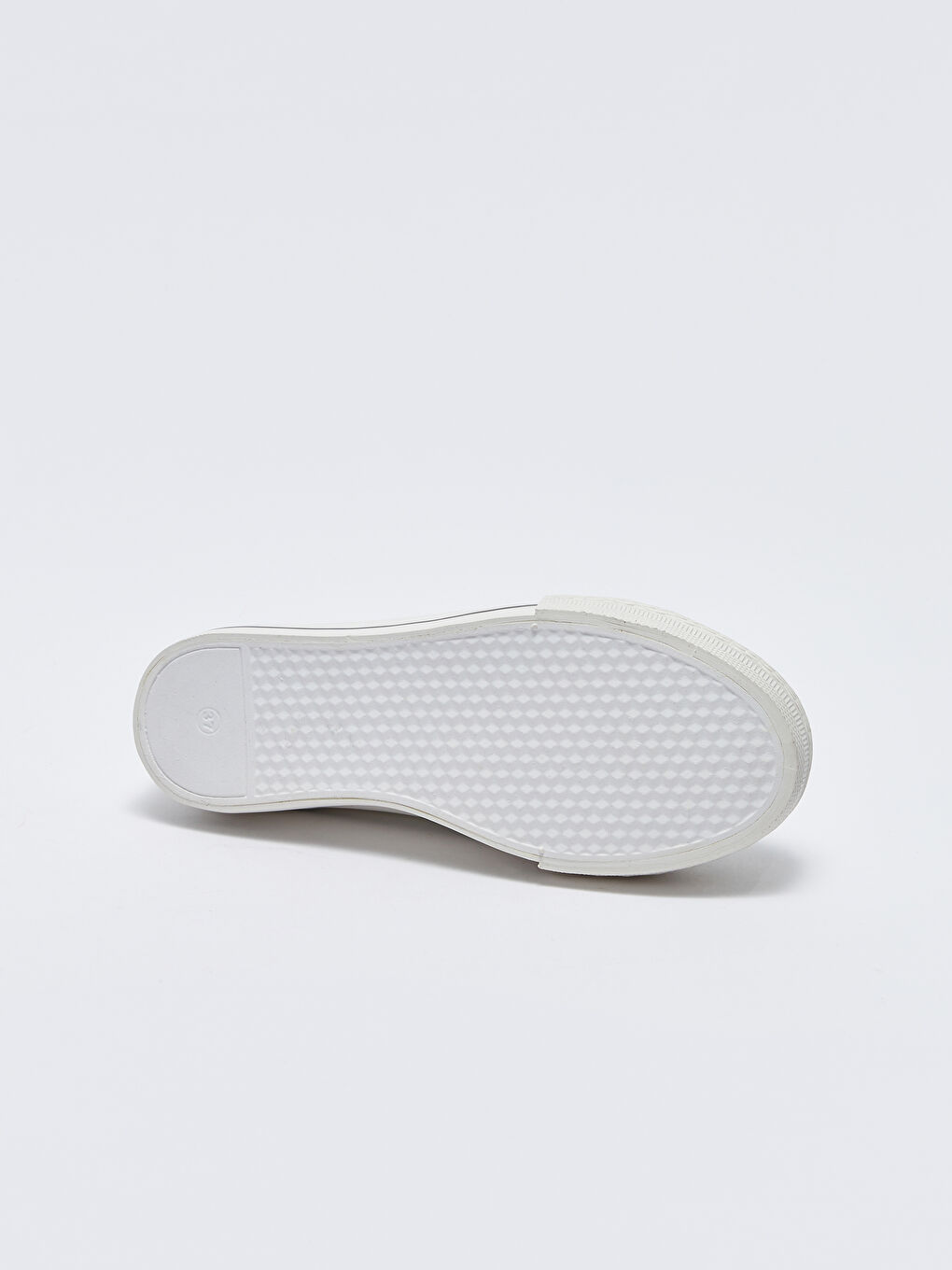 Ekru Bağcıklı Kadın Spor Ayakkabı-4