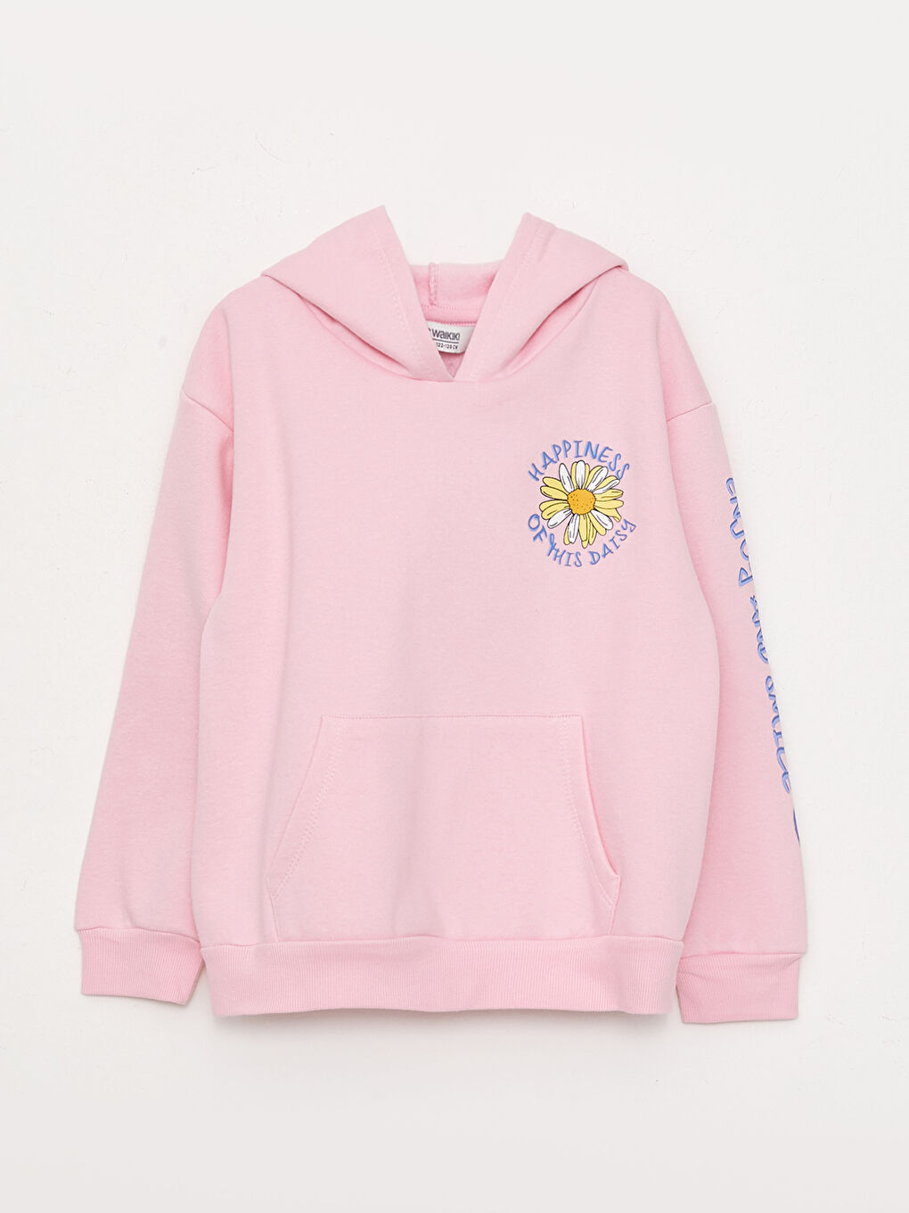 Hooded Printed Long Sleeve Girls' Sweatshirt-4