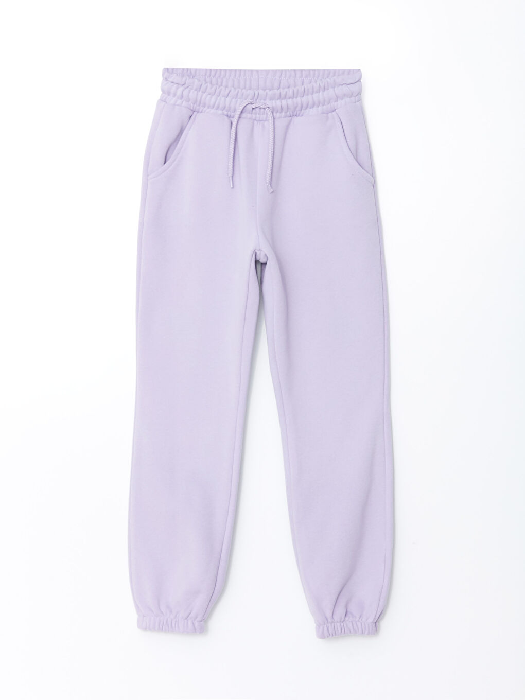 بنطلون رياضي للبنات بخصر مرن بسيط