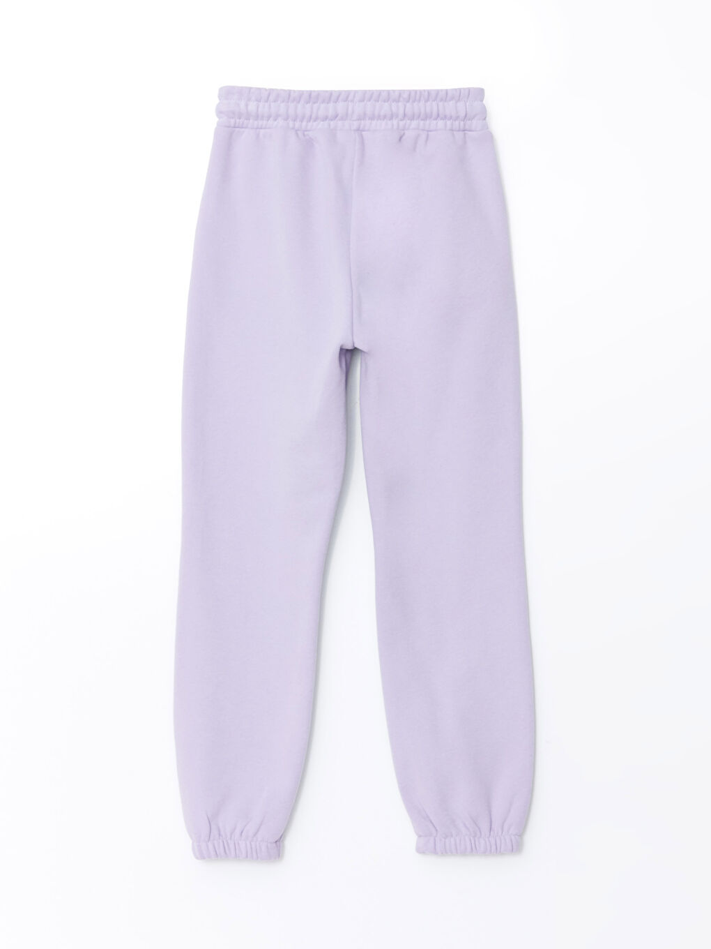 بنطلون رياضي للبنات بخصر مرن بسيط-1