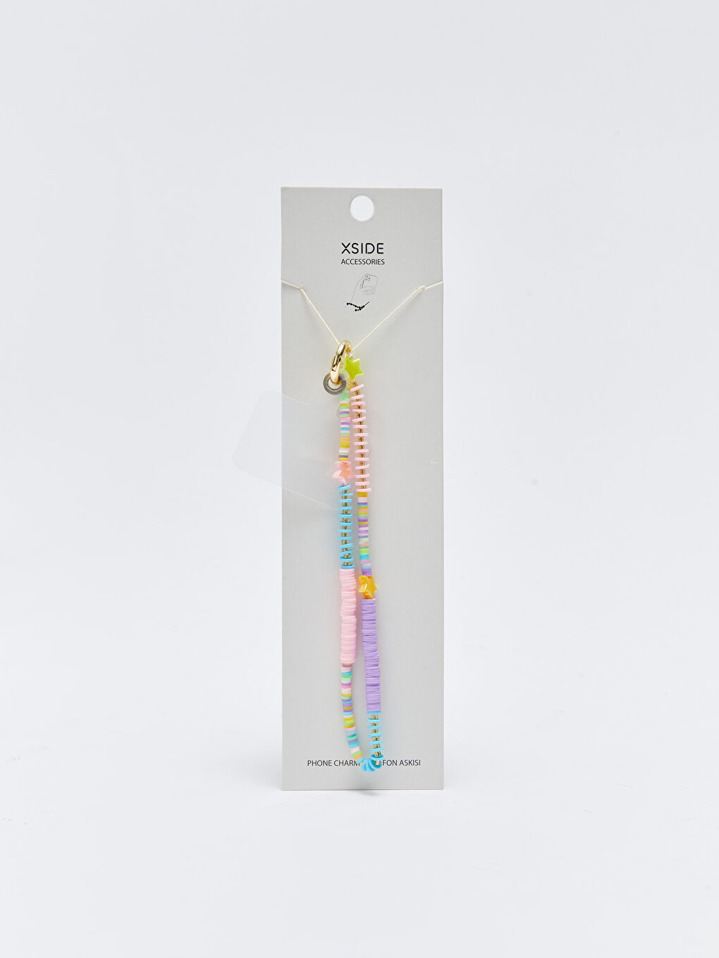 Renkli Boncuklu Telefon Askısı