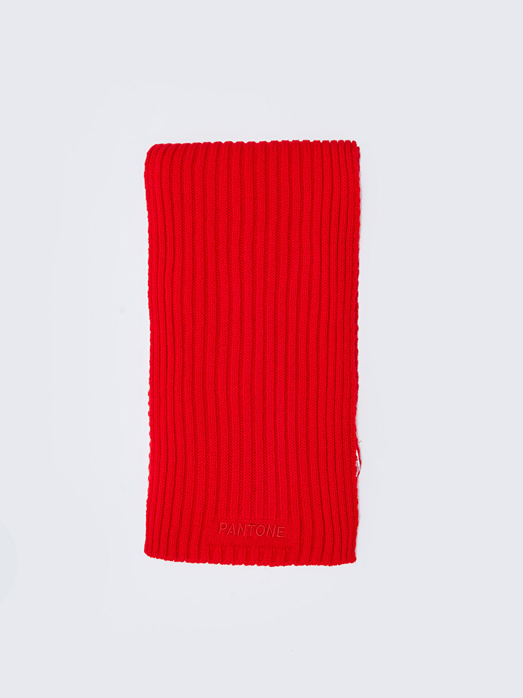 Kırmızı Yazı Nakışlı Unisex Çocuk Atkı-1