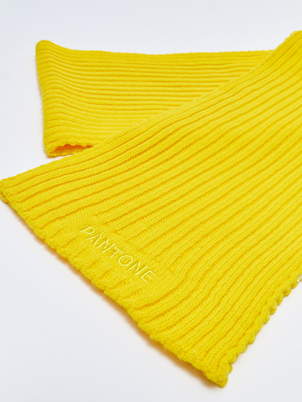 Sarı Yazı Nakışlı Unisex Çocuk Atkı-2