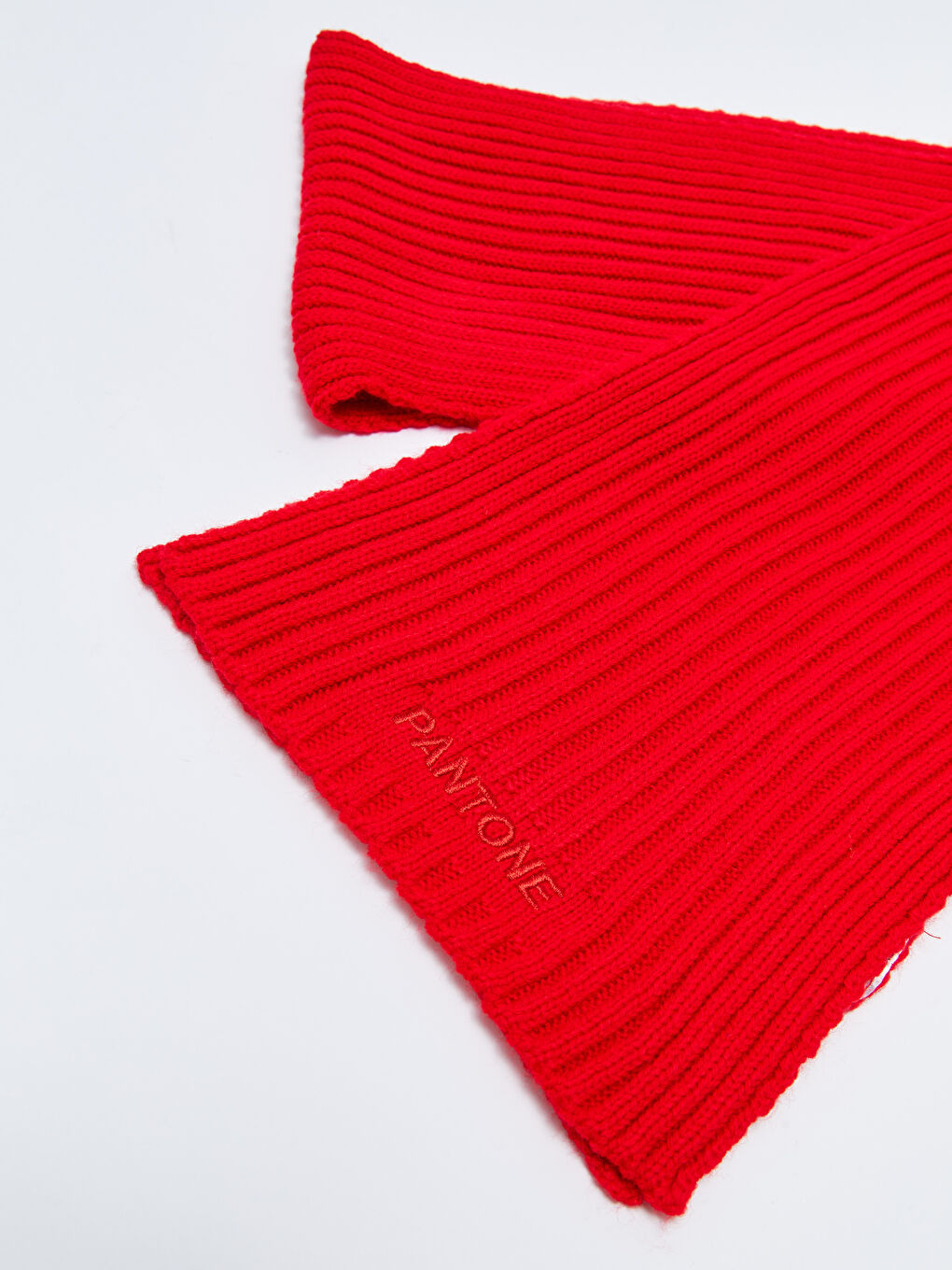 Kırmızı Yazı Nakışlı Unisex Çocuk Atkı-2