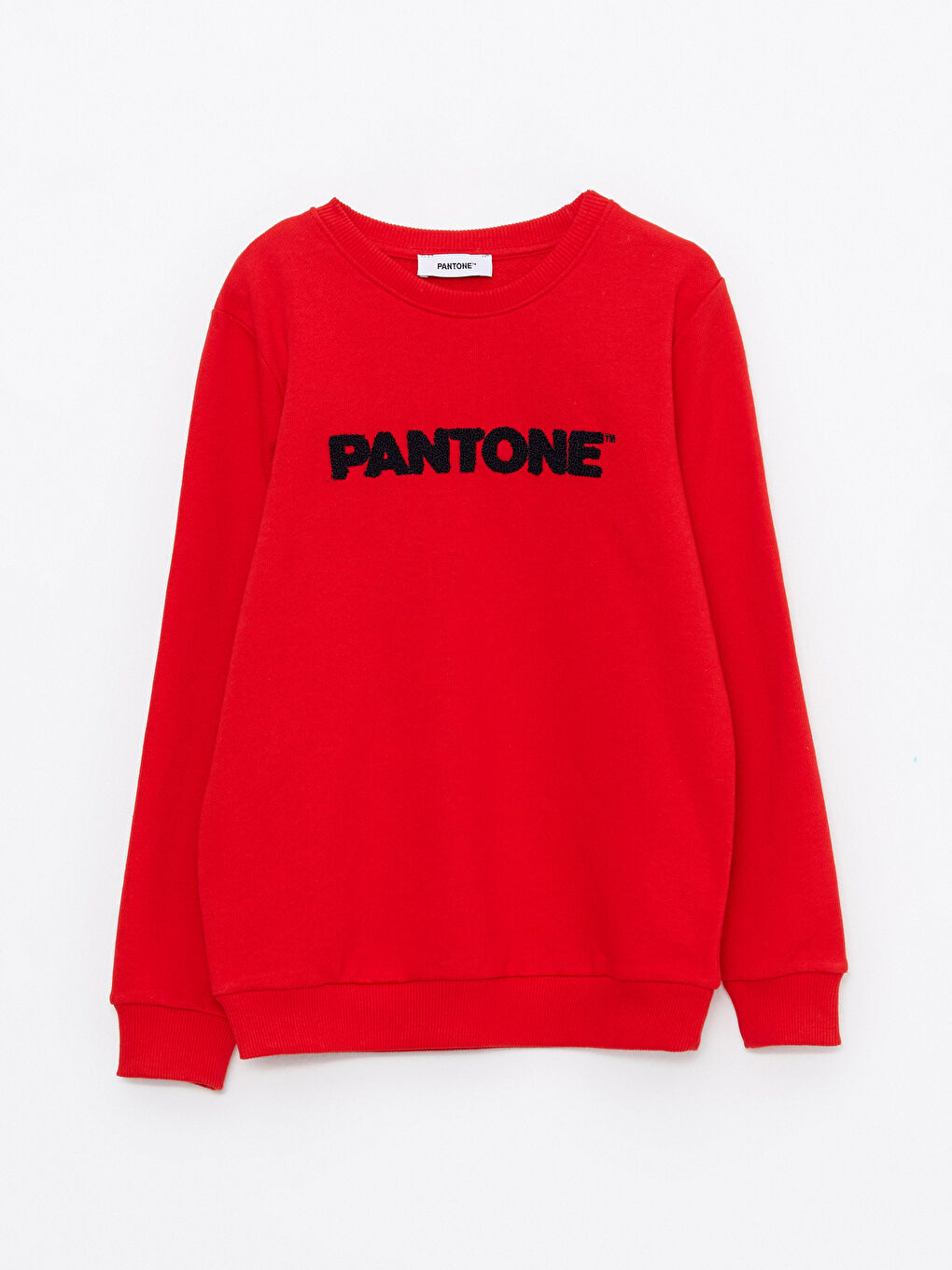 Crew Neck Embroidered Long Sleeve Unisex Kids Sweatshirt