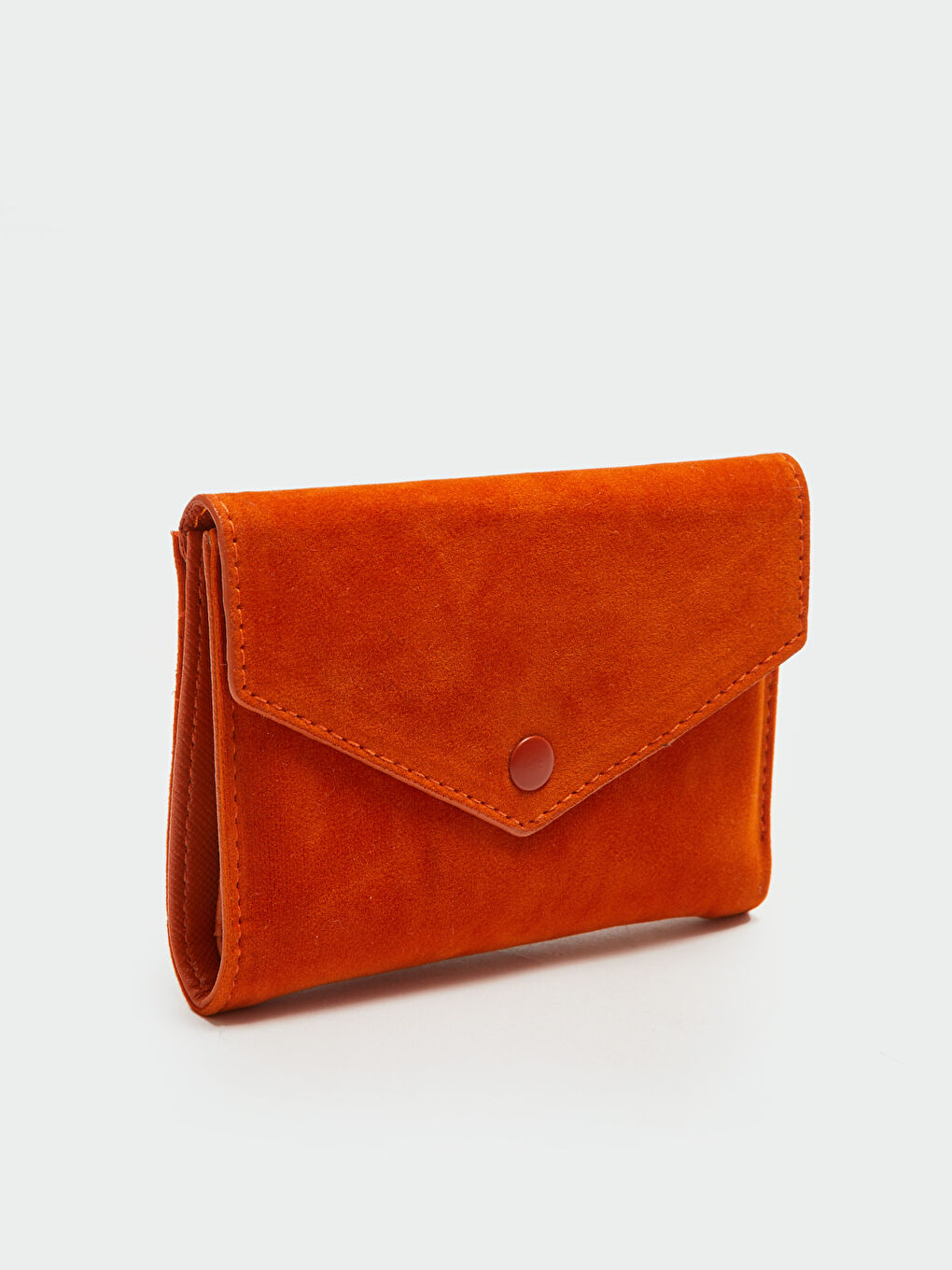 Kahverengi Kadın Kadife Cüzdan-1