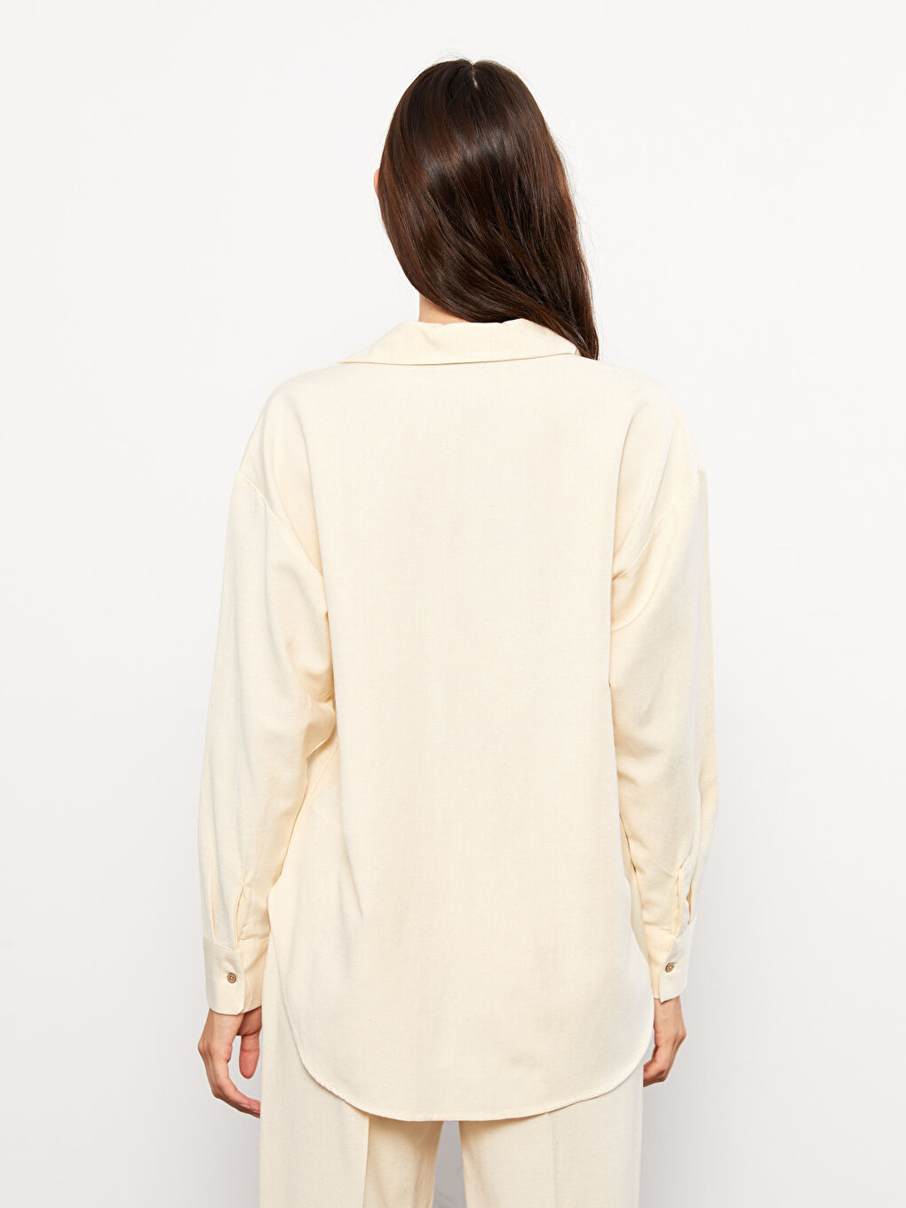 Plain Long Sleeve Women's Shirt-4