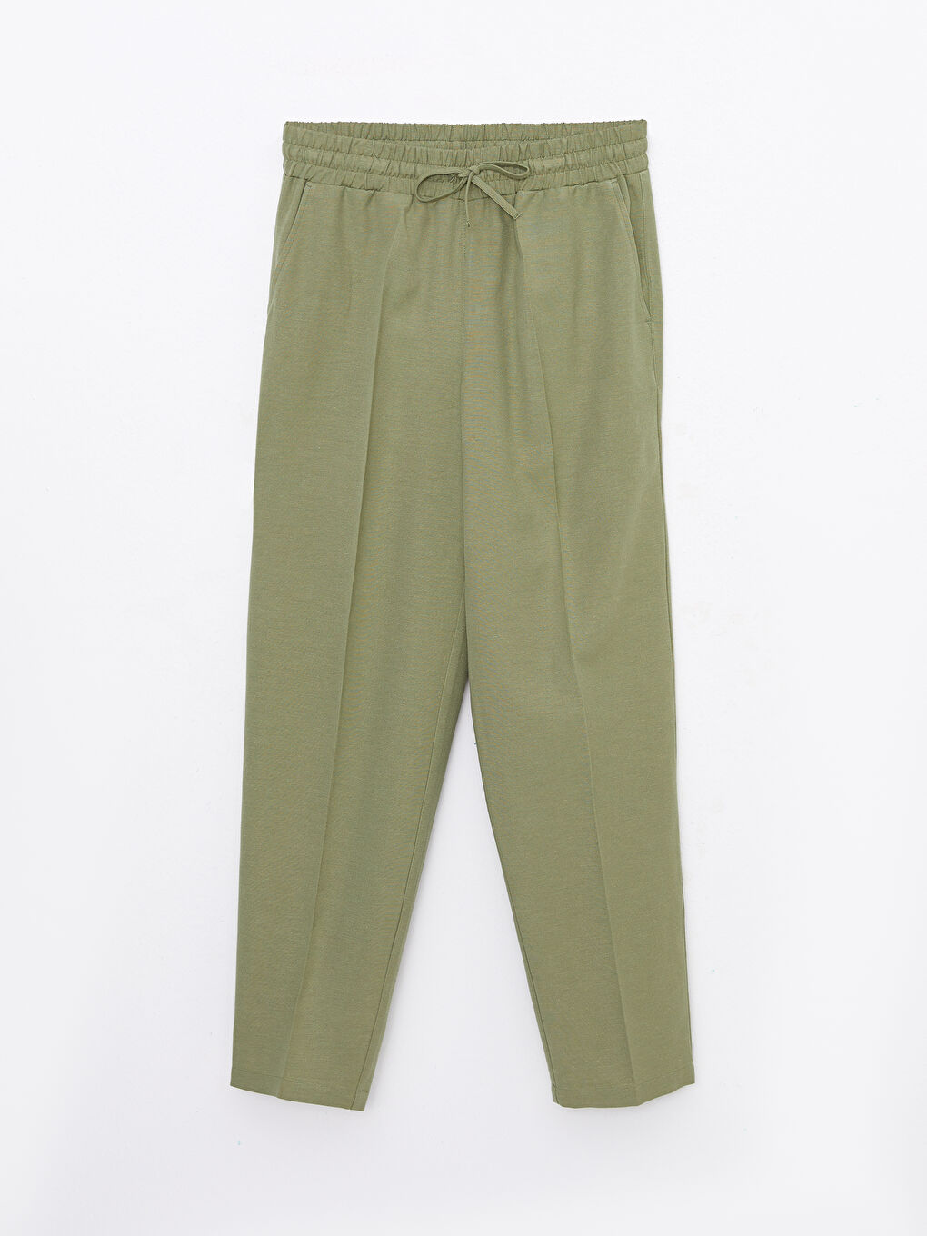 LCW Vision Women's Elastic Waist Plain Trousers -W2I850Z8-GUY