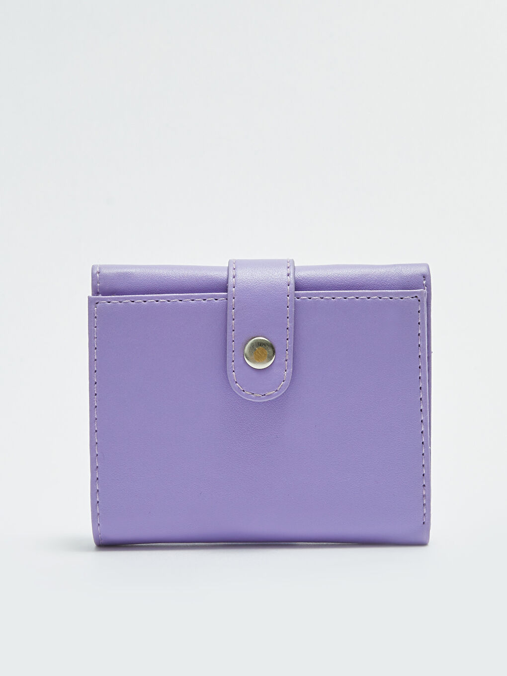 Lila Deri Görünümlü Kadın Cüzdan