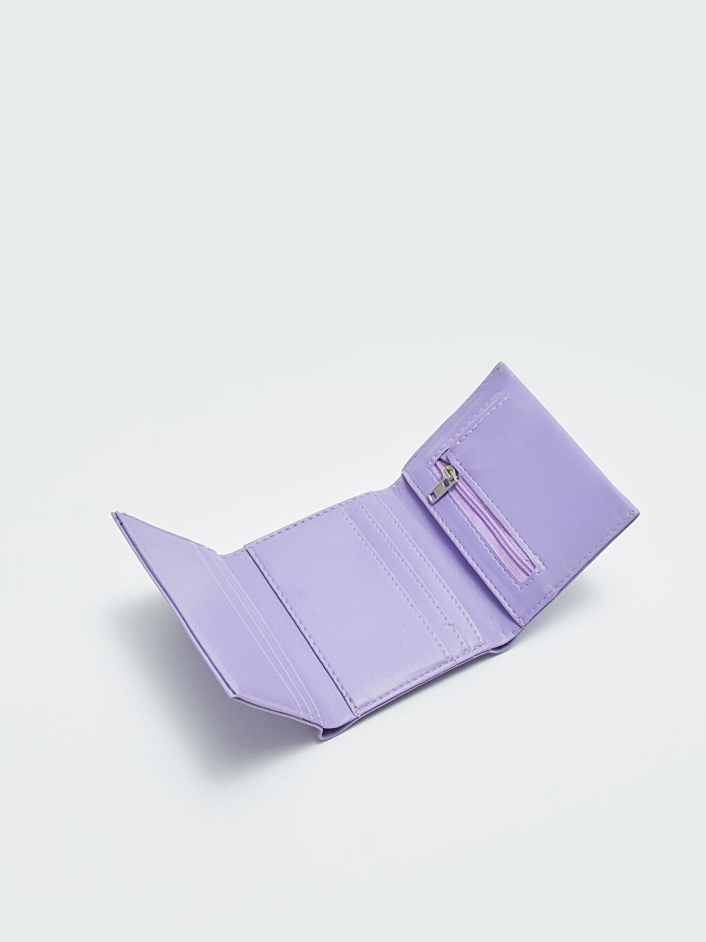 Lila Deri Görünümlü Kadın Cüzdan-3